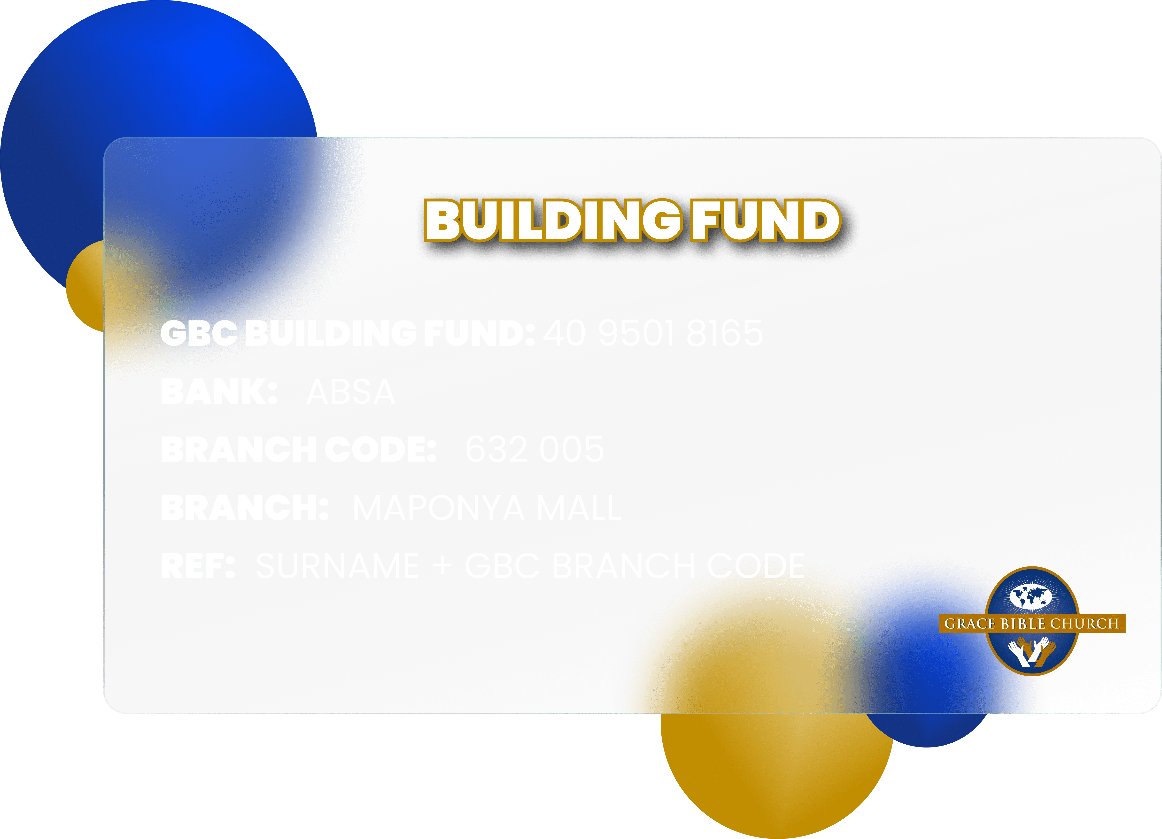 Banking details