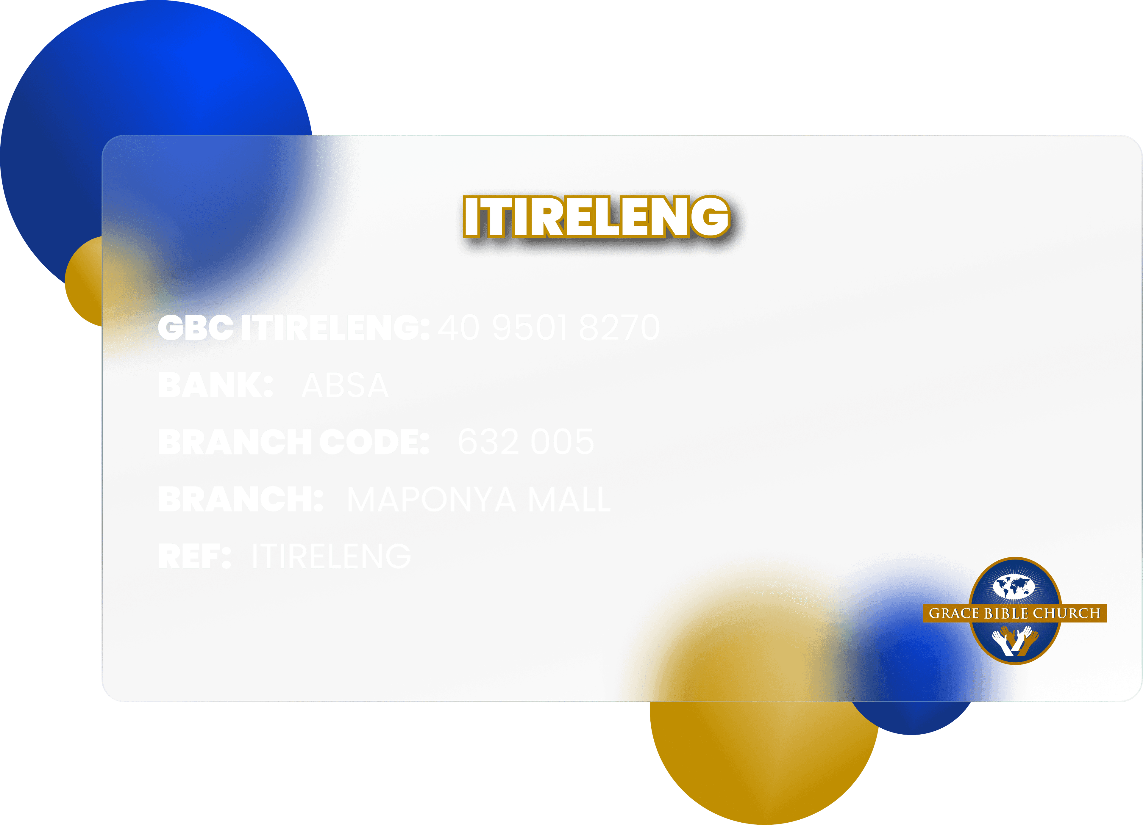 Banking details