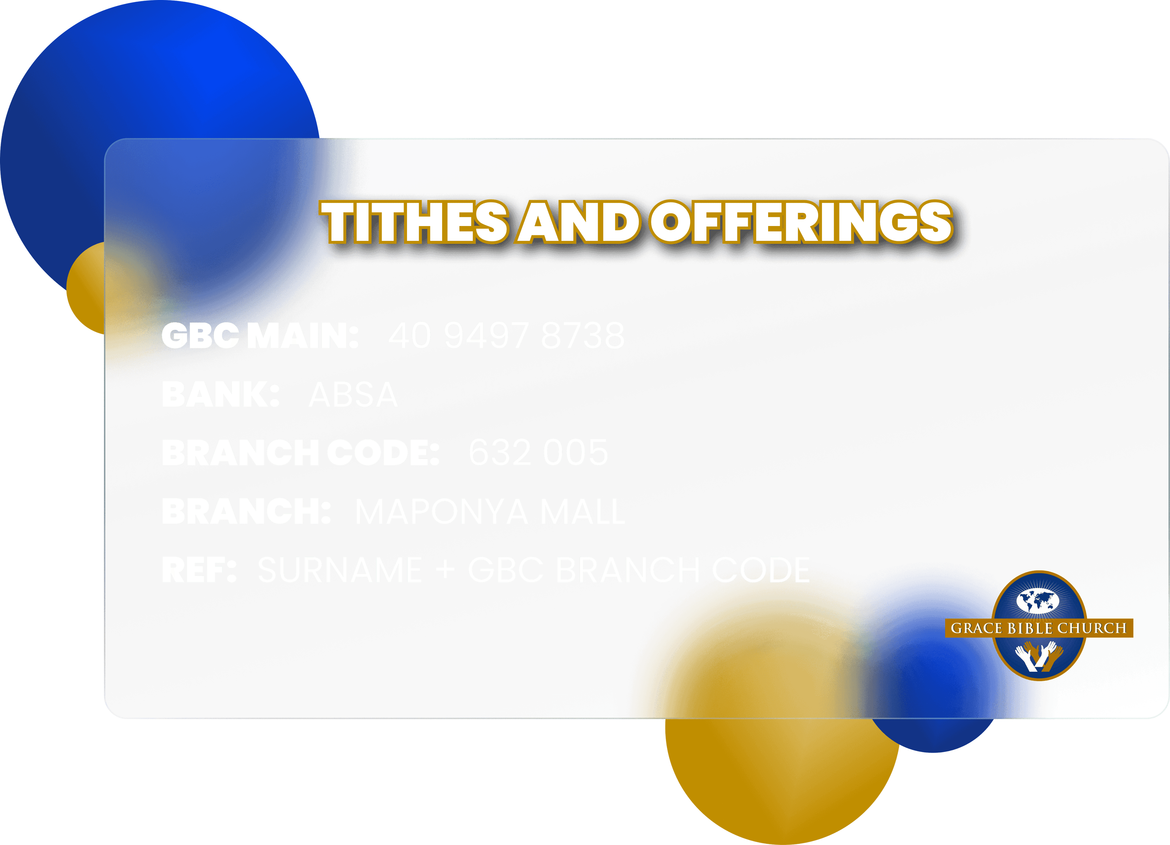 Banking details